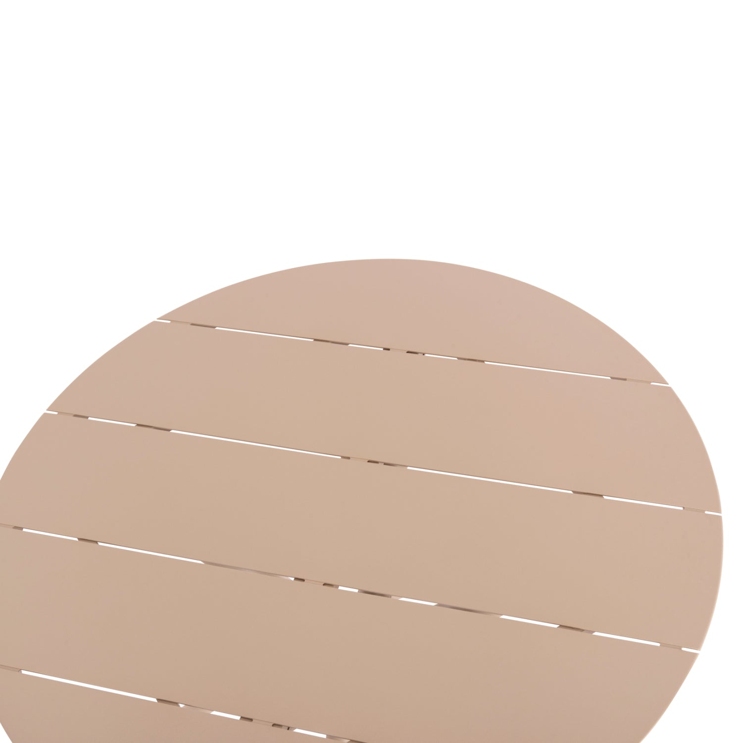 Маса HIGER алуминиева цвят капучино   Φ90x74