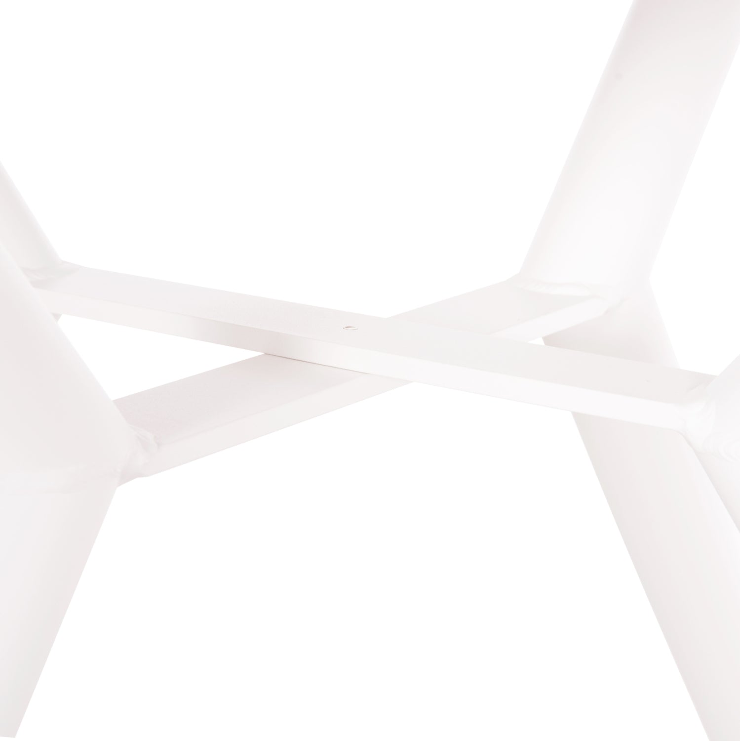 Маса   HIGER  ф126x74см алуминиева бял цвят