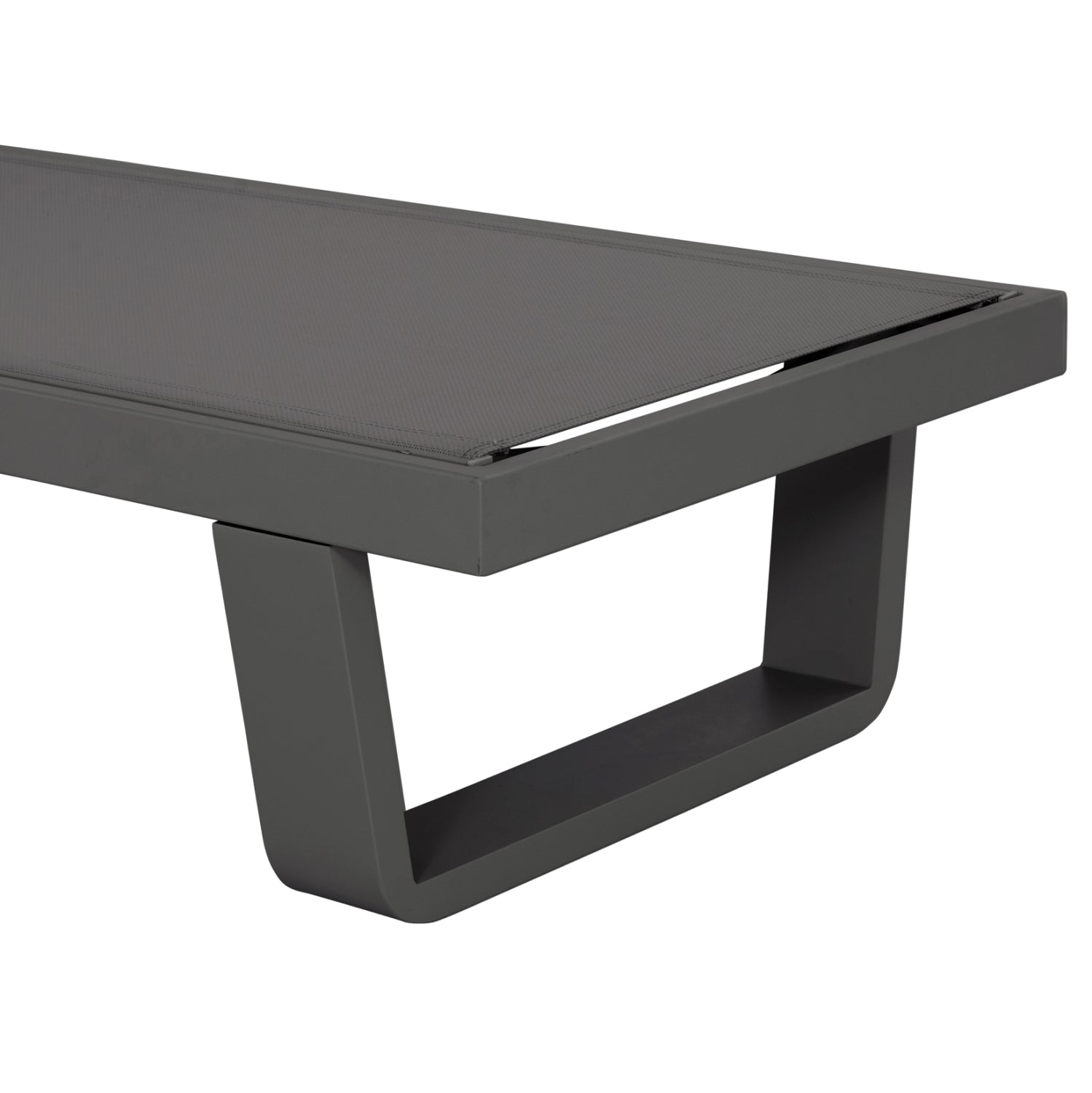 Шезлонг Рико сив цвят 198x61,5x97