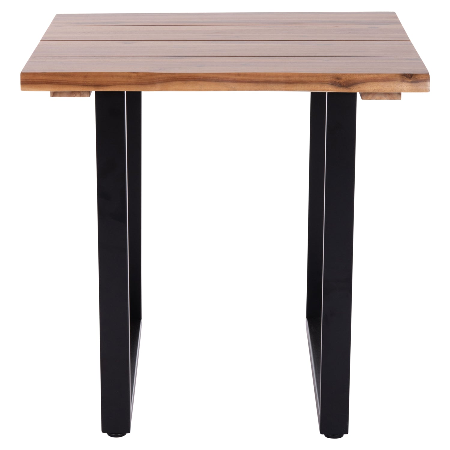 Трапезна маса Friggo акациево дърво--метални крака 80x80x77см.