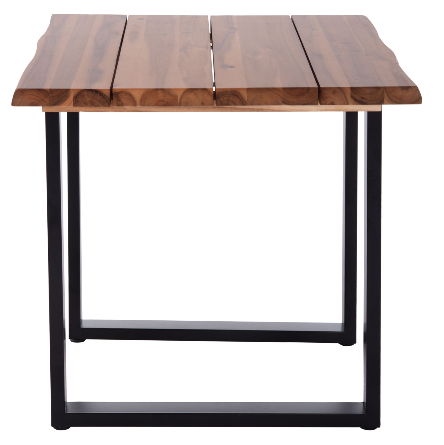 Трапезна маса Friggo акациево дърво--метални крака 80x80x77см.