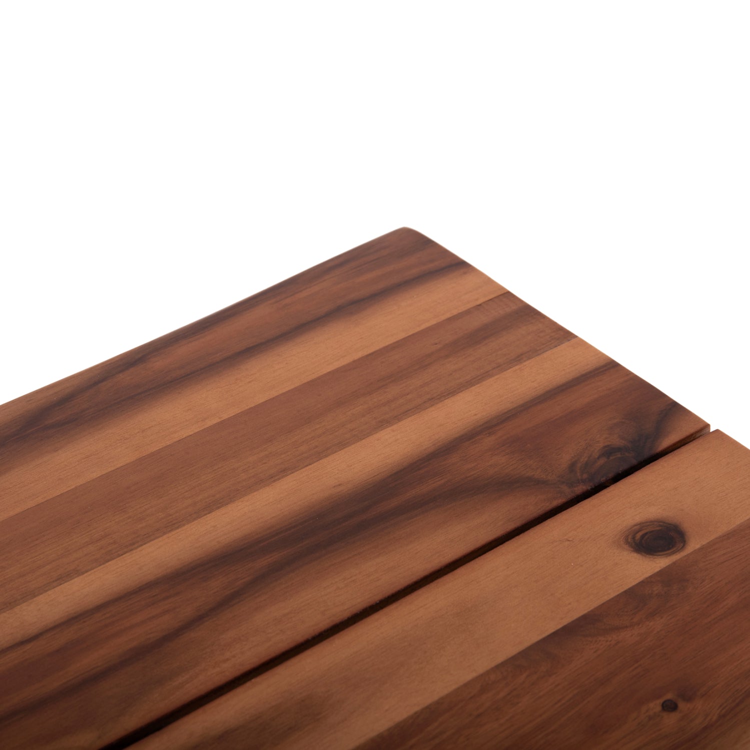 Трапезна маса Friggo акациево дърво--метални крака 80x80x77см.