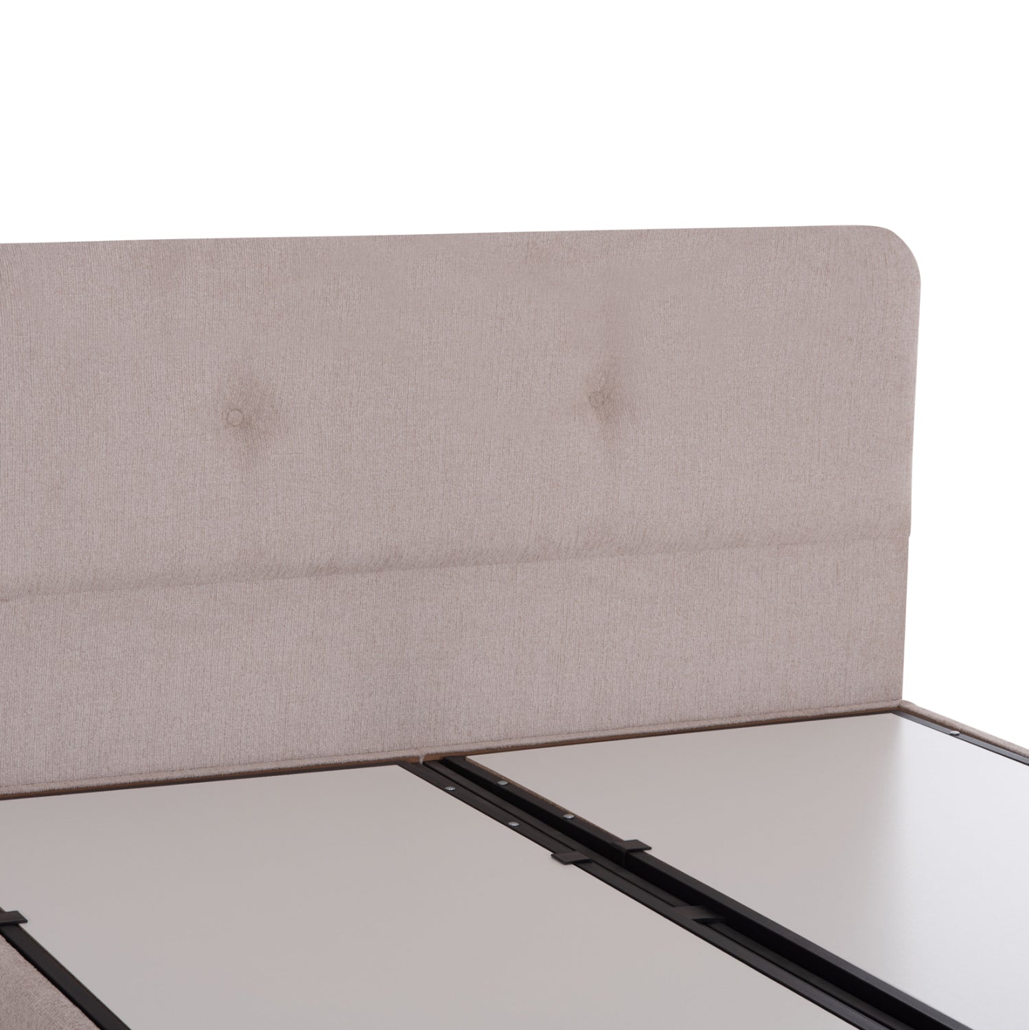 Легло с място за съхранение dolores бежов плат - за матрак 160x200см