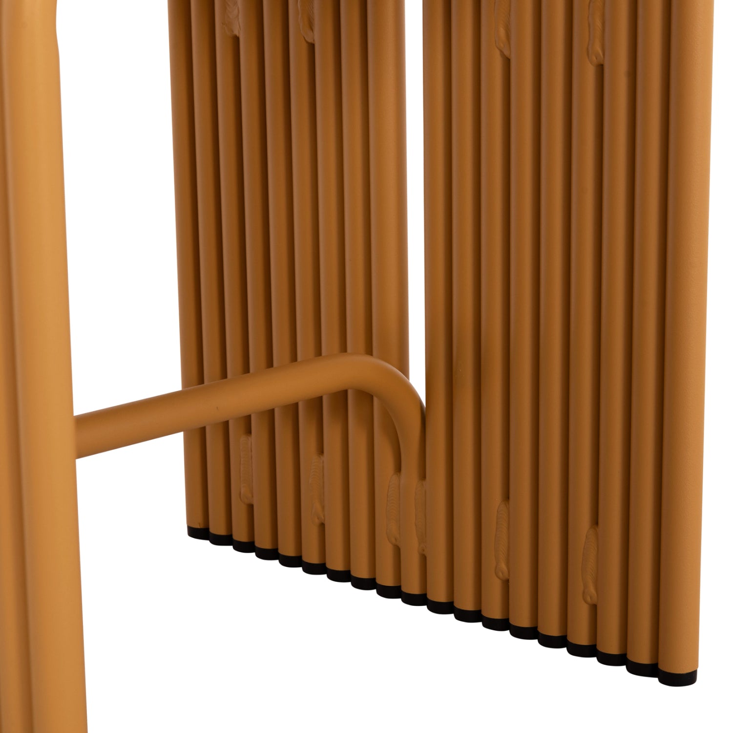 Табуретка  INTREPID серия алуминиева в цвят горчица 40x38x42.5yсм.