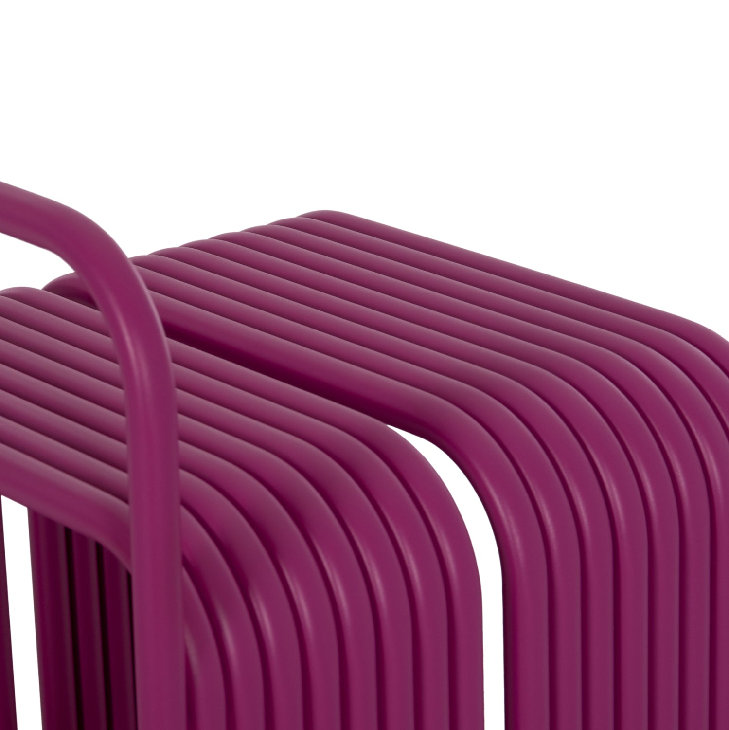 Табуретка INTREPID алуминий лилав цвят 40x38x55см