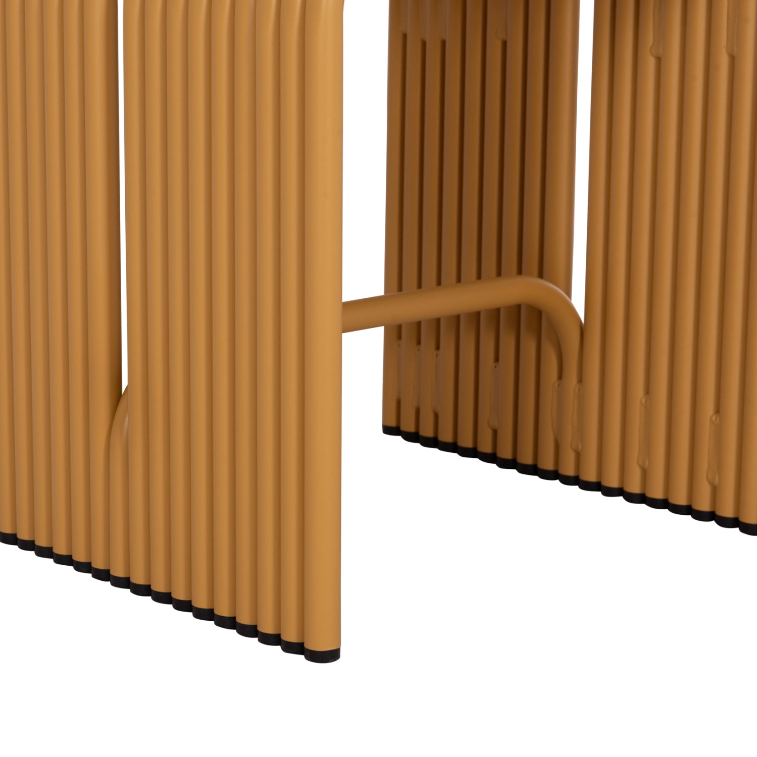 Табуретка  INTREPID алуминий цвят горчица 40x38x55см