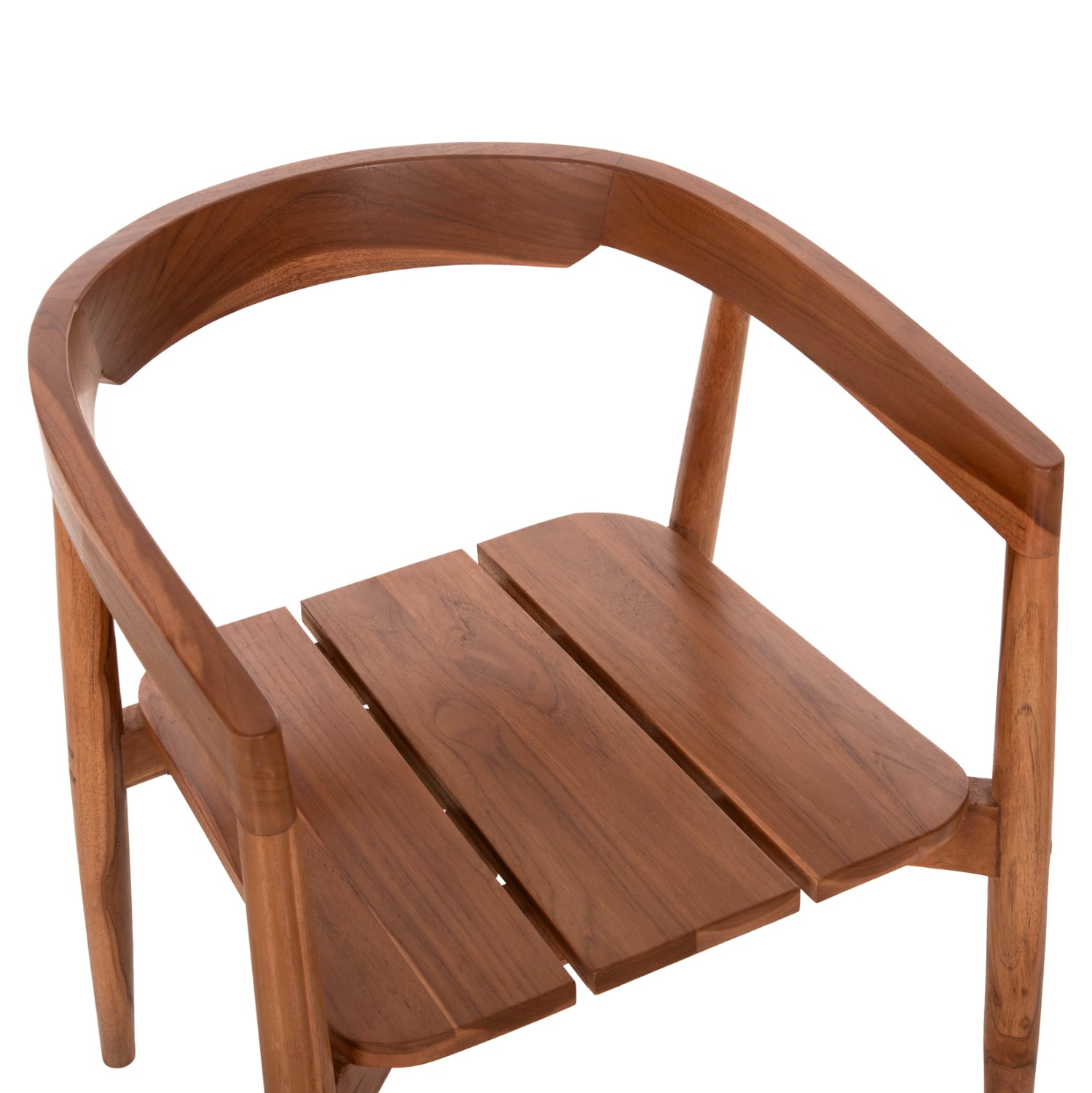 Трапезно кресло Адонис  тиково дърво-естествено 53x54x73см.