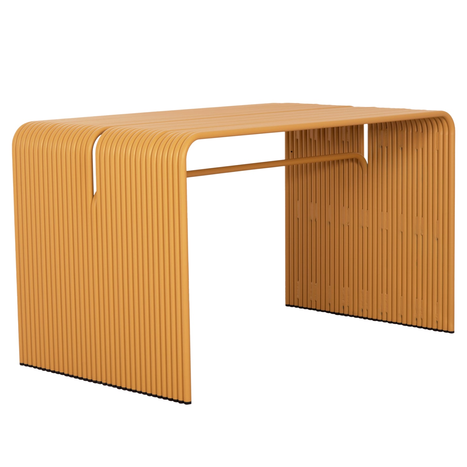 Градинска маса Intrepid алуминиева цвят горчица 120x70x70.5см