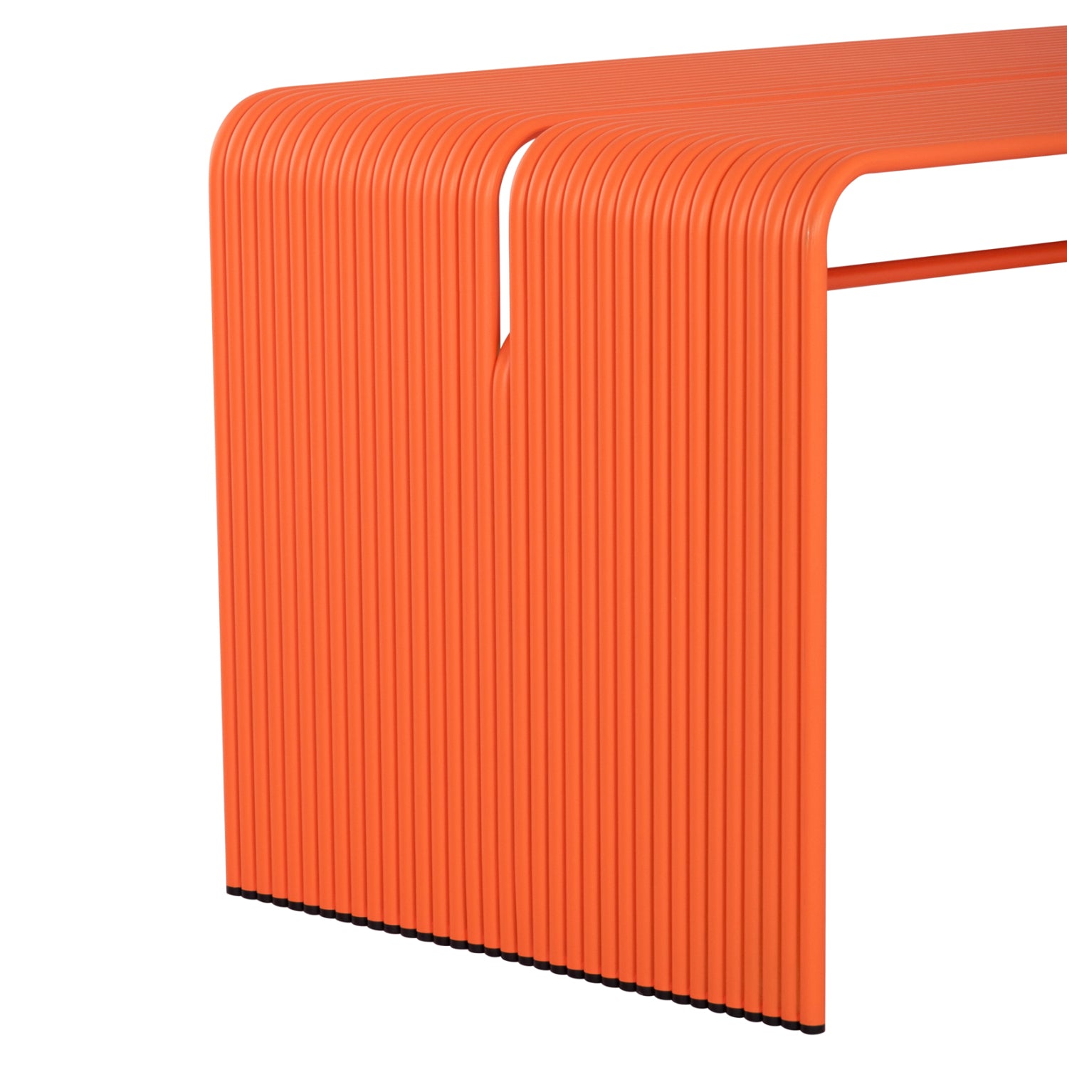 Алуминиева маса  INTREPID оранжев цвят 121x70x70см