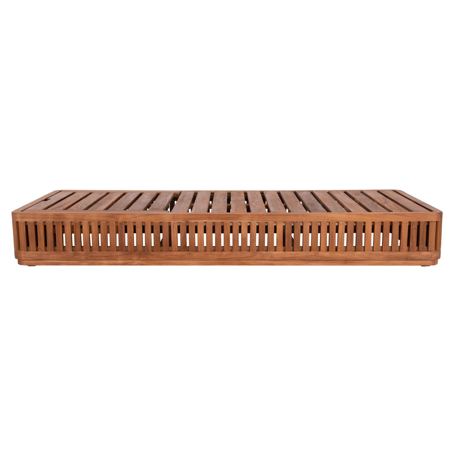 Шезлонг VERNON тиково дърво естествен цвят  200x80x25см.