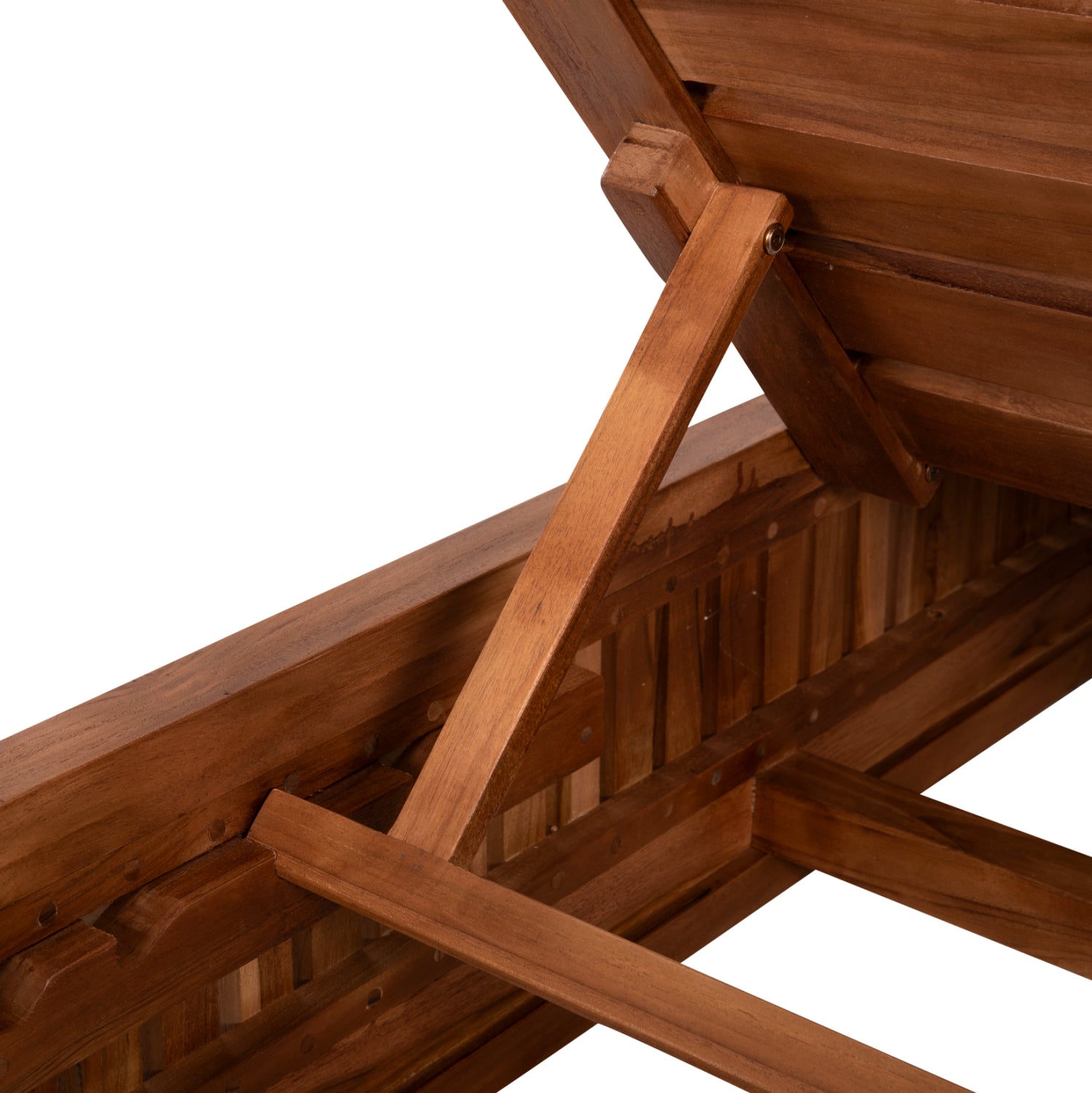 Шезлонг VERNON тиково дърво естествен цвят  200x80x25см.