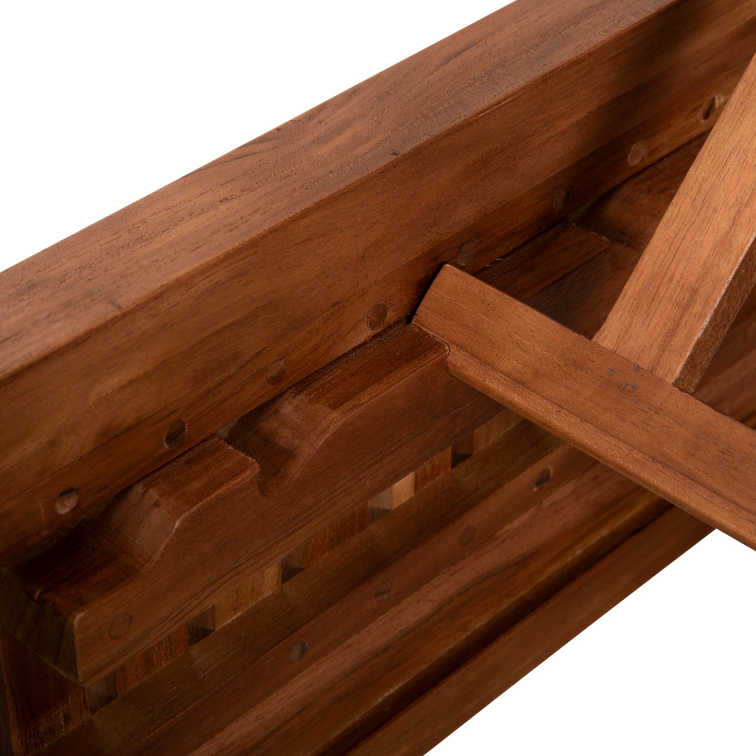 Шезлонг VERNON тиково дърво естествен цвят  200x80x25см.