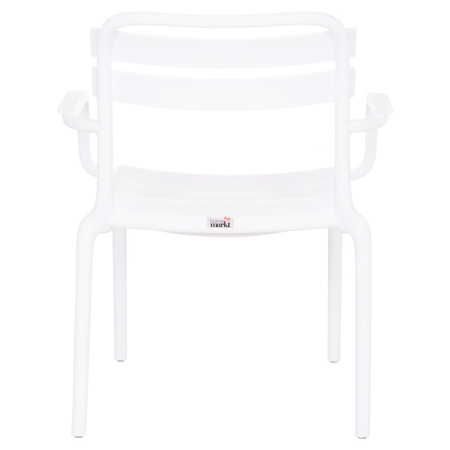 Градински стол KORVER  полипропилен бял 63.5x65x76см