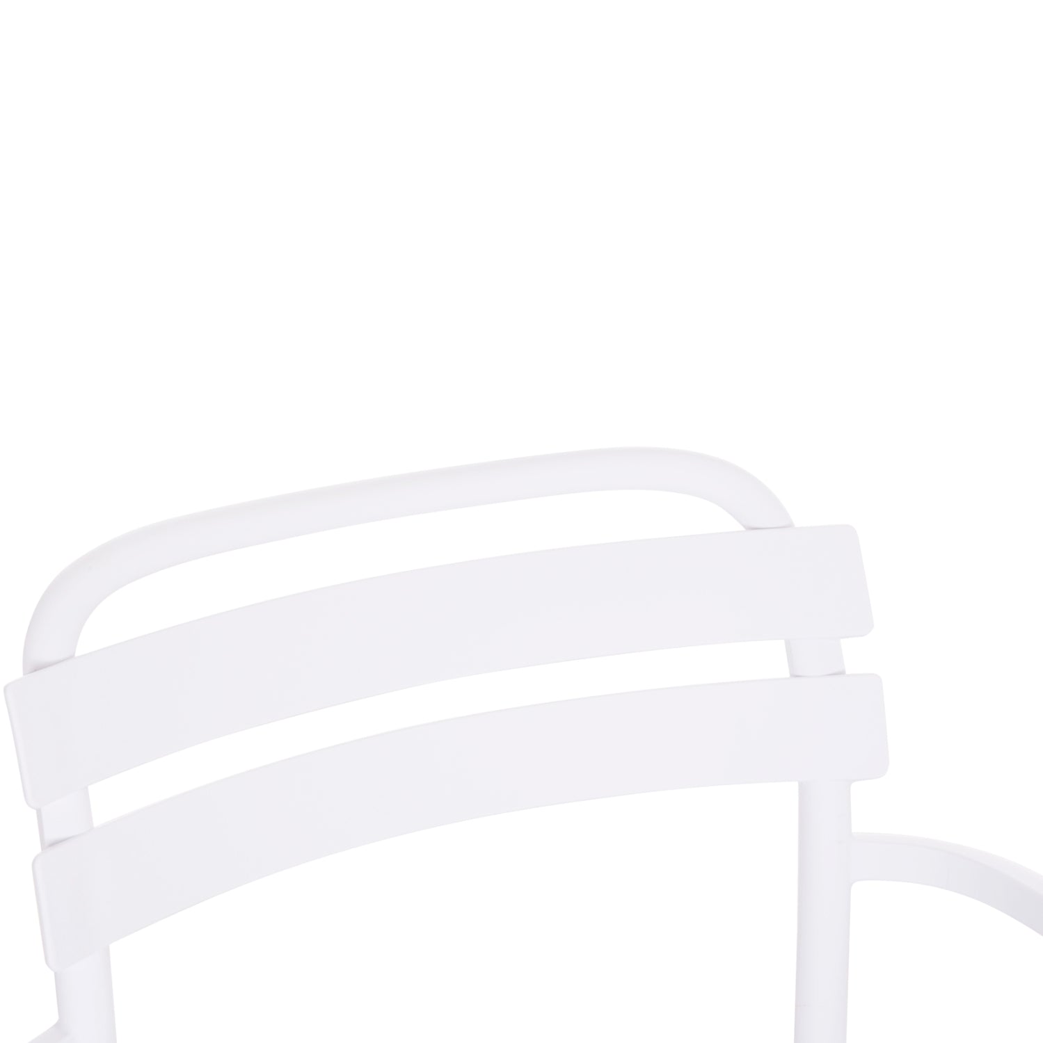 Градински стол KORVER  полипропилен бял 63.5x65x76см