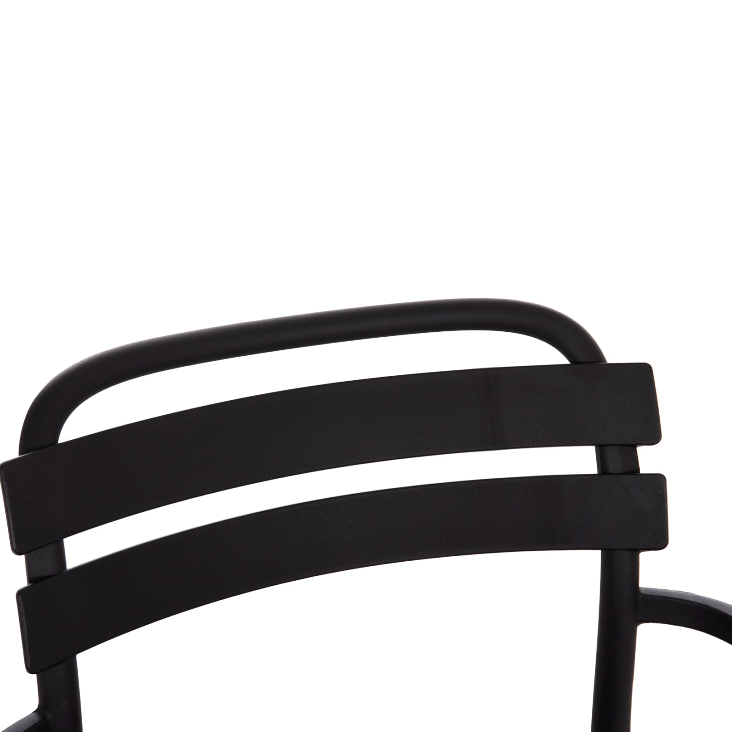 Градински стол KORVER  полипропилен черен 63.5x65x76см