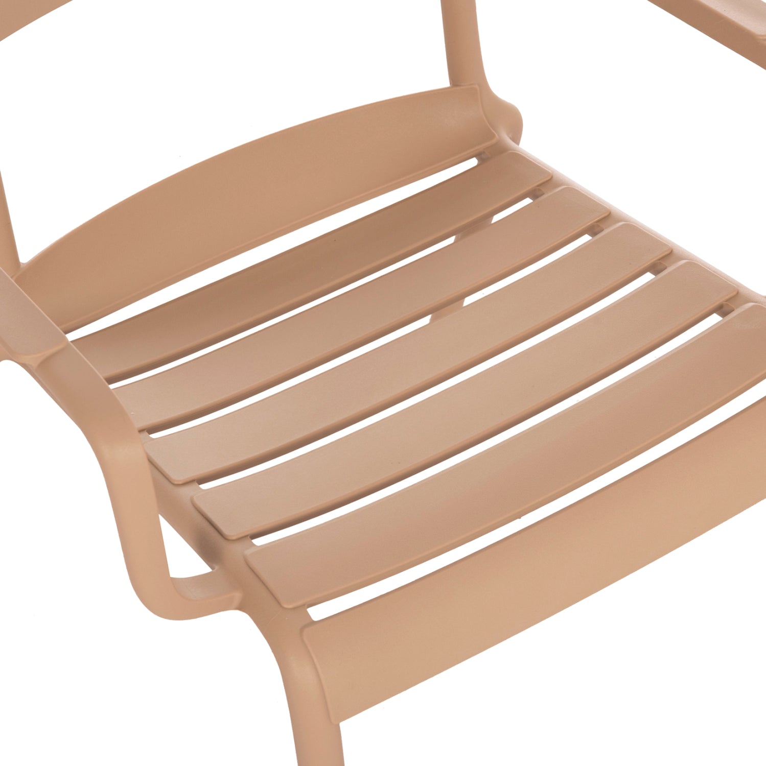 Градински стол KORVER  полипропилен капучино 63.5x65x76см