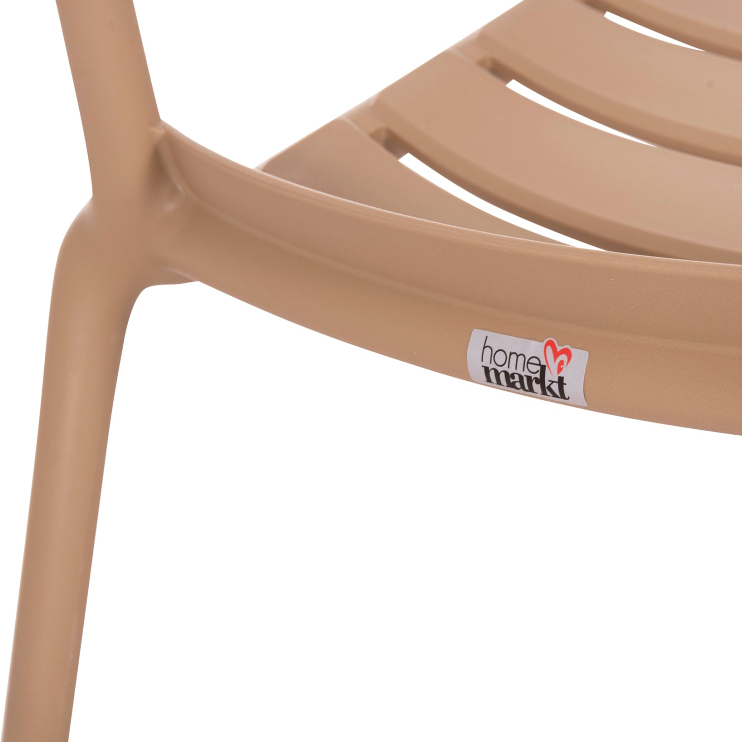 Градински стол KORVER  полипропилен капучино 63.5x65x76см