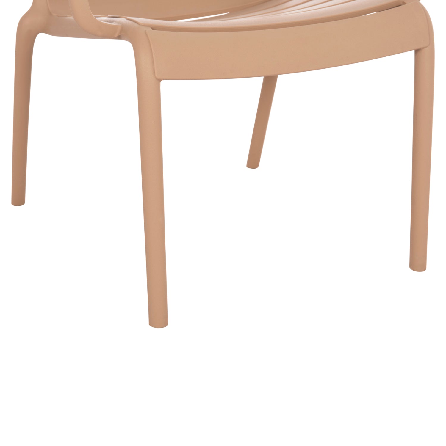 Градински стол KORVER  полипропилен капучино 63.5x65x76см