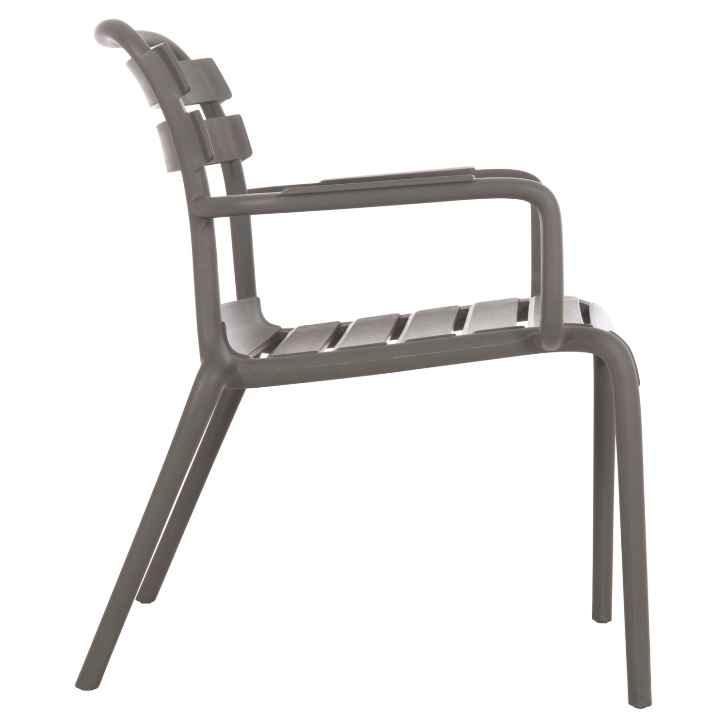 Градински стол KORVER  полипропилен тъмно маслинено зелен, 63.5x65x76см