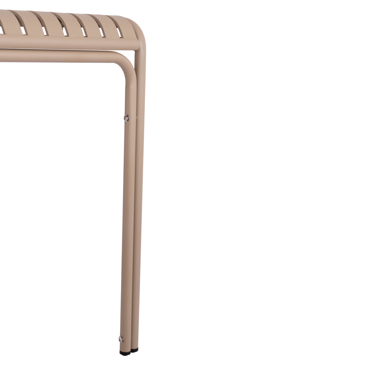 Алуминиева маса RACHEL цвят шампанско  80x80x76см