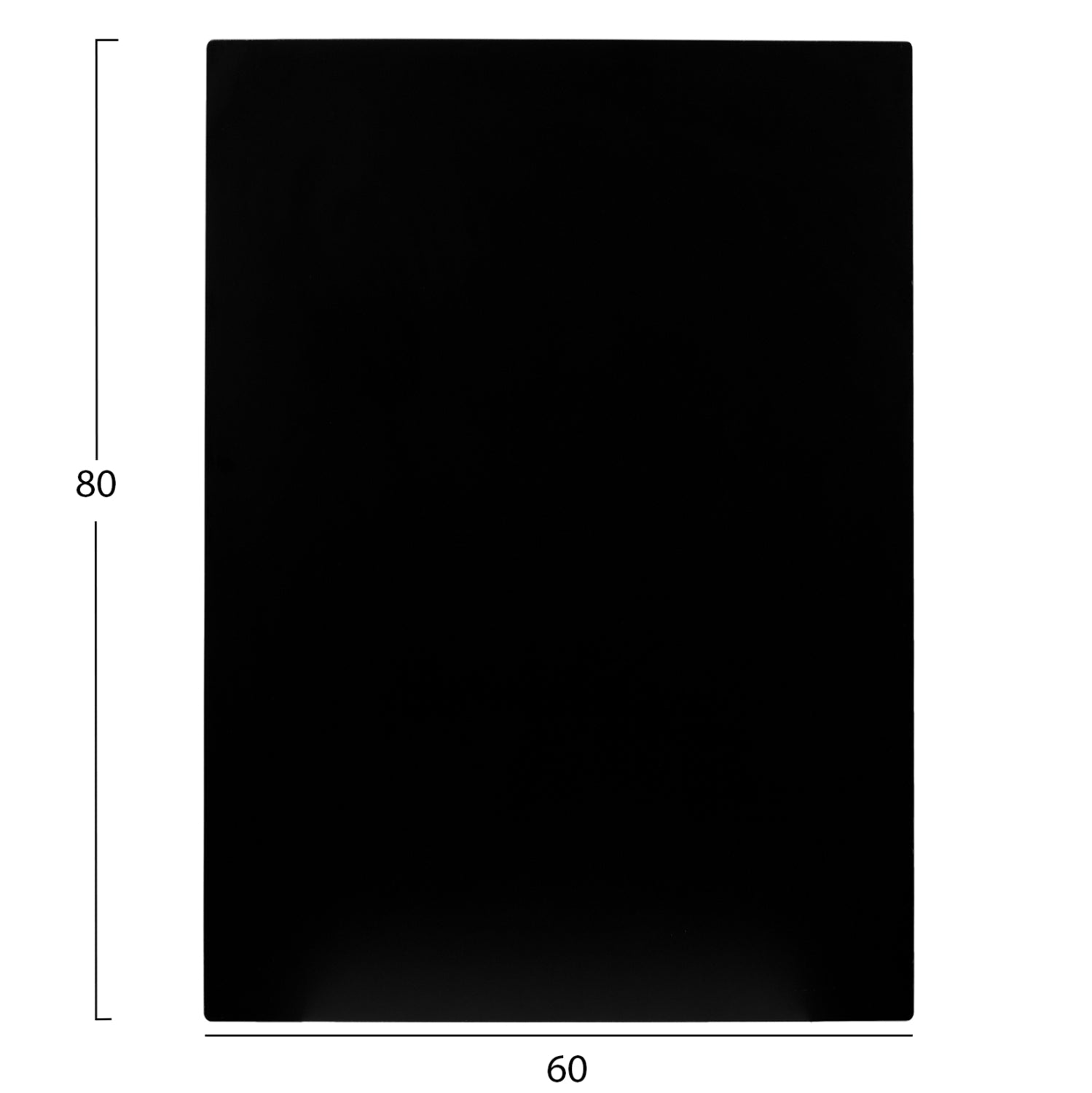 Плот   за маса HPL  черен цвят 60x80см