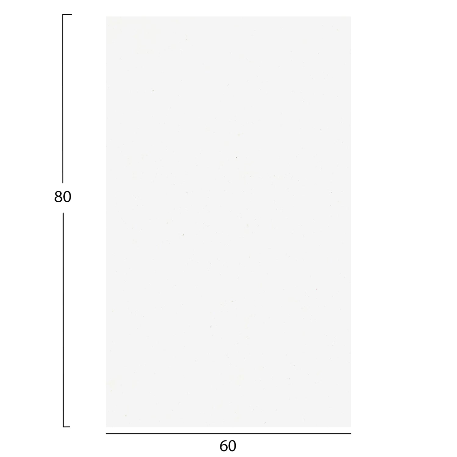 Плот  за маса hpl правоъгълник бял 60x80см.