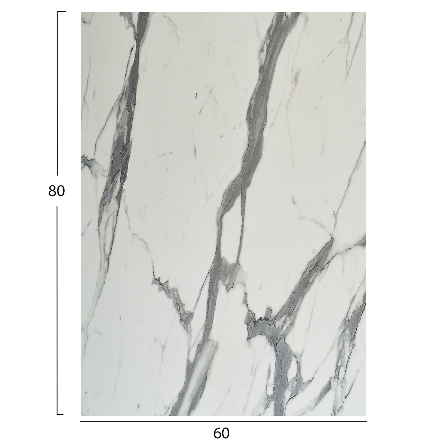 Плот  за маса HPL  бял цвят  60x80см