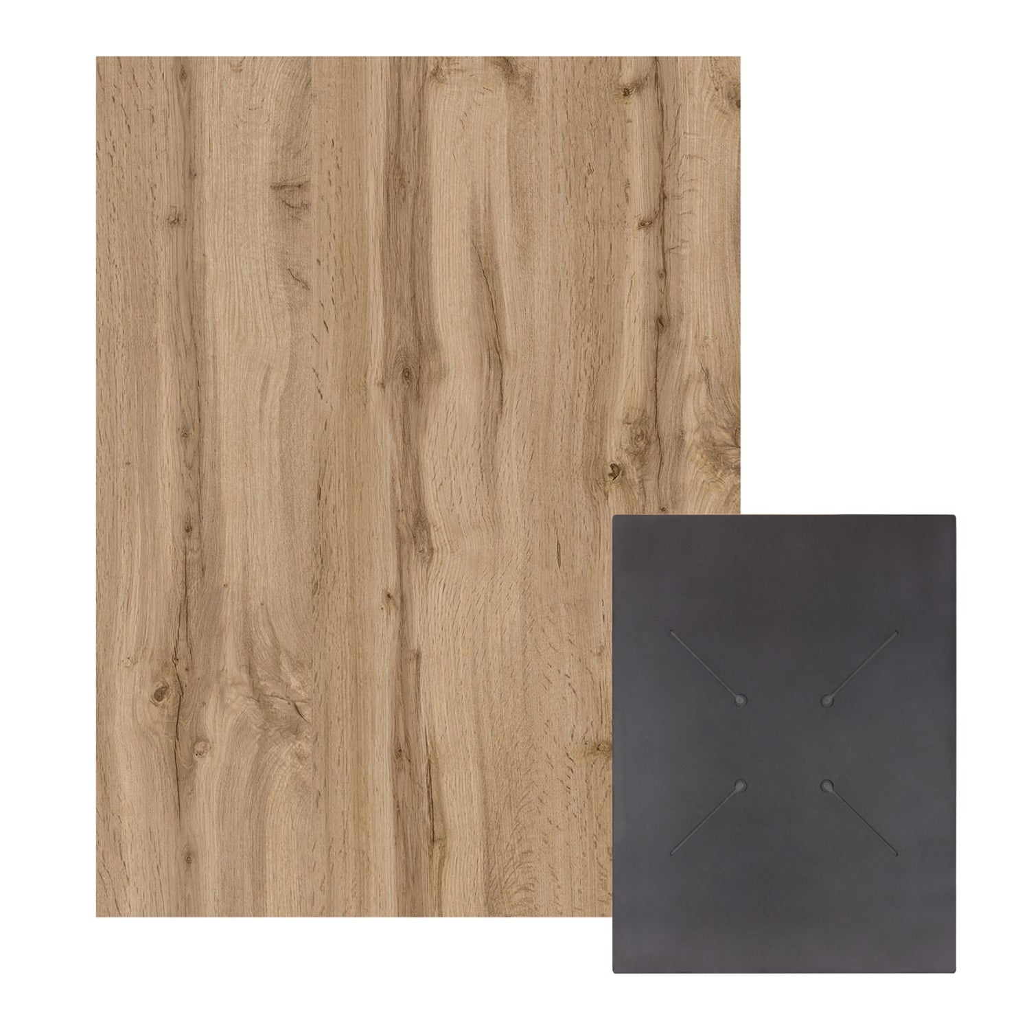 Hpl плот за маса правоъгълен сонама дъб 60x80см.