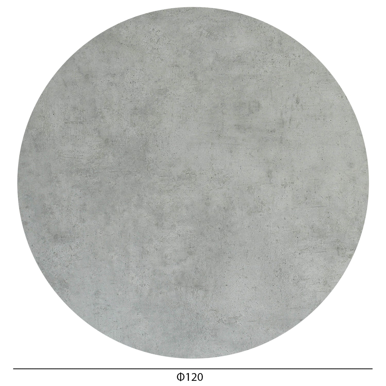 Плот за маса  HPL циментов цвят φ120см.