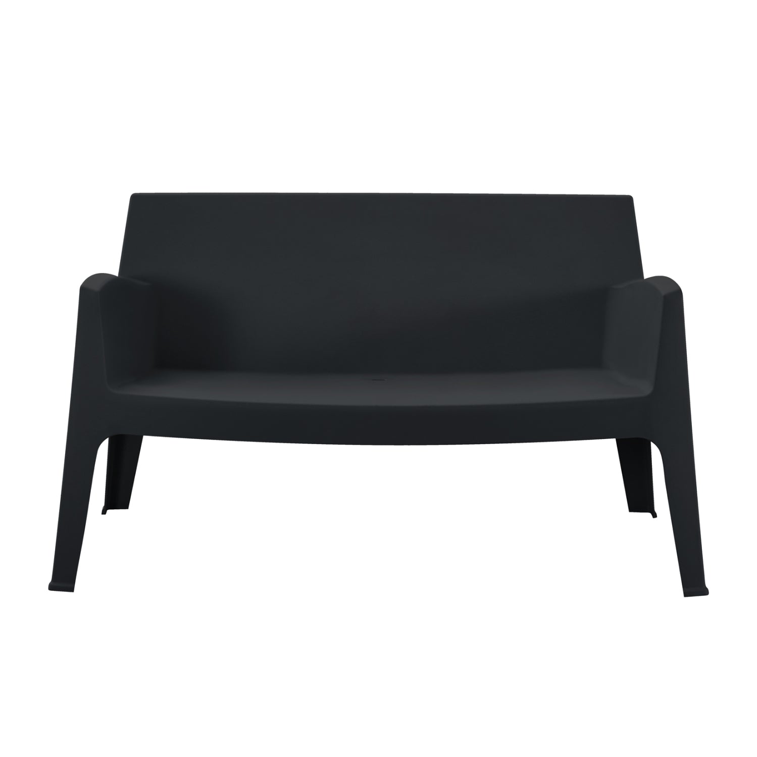 Пейка SLEEK полипропилен черен цвят 133x68x73см