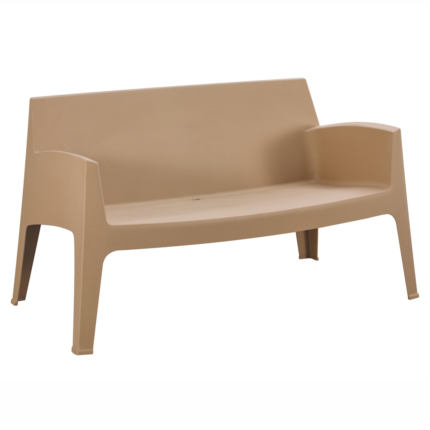 Пейка SLEEK   полипропилен капучино цвят 133x68x73см