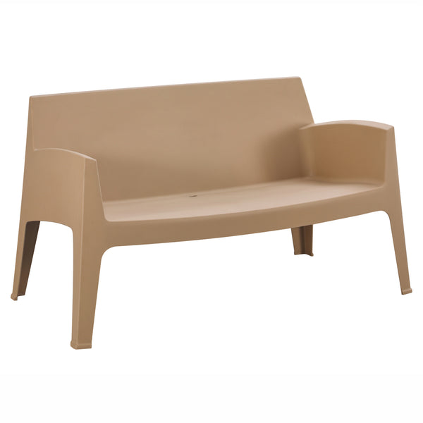 Пейка SLEEK   полипропилен капучино цвят 133x68x73см