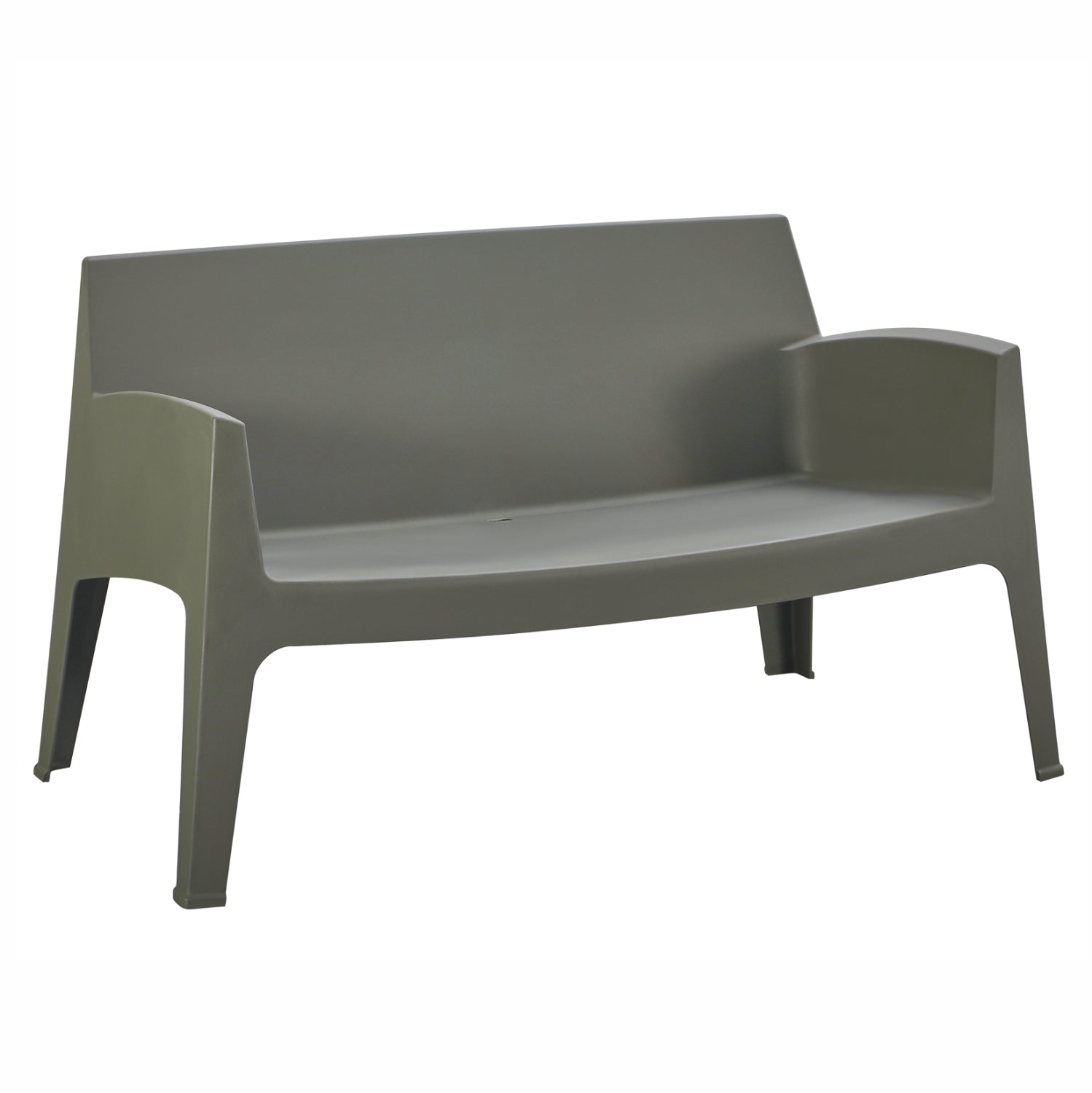 Пейка SLEEK полипропилен тъмно маслинено зелено 133x68x73см