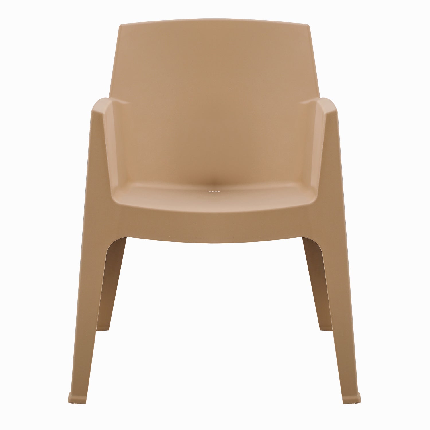 Полипропиленов стол  SLEEK капучино 57x56x82.5см.