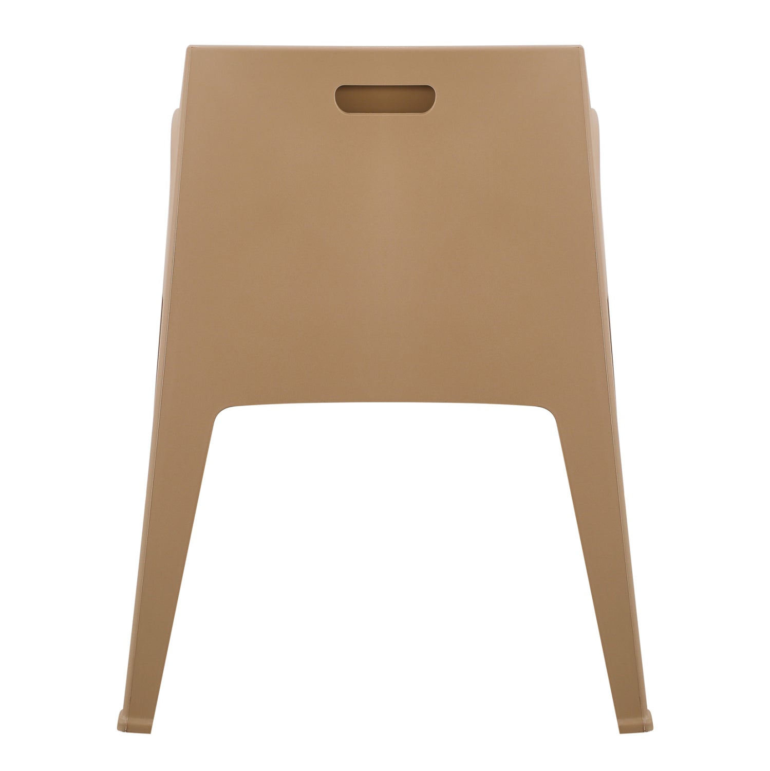 Полипропиленов стол  SLEEK капучино 57x56x82.5см.