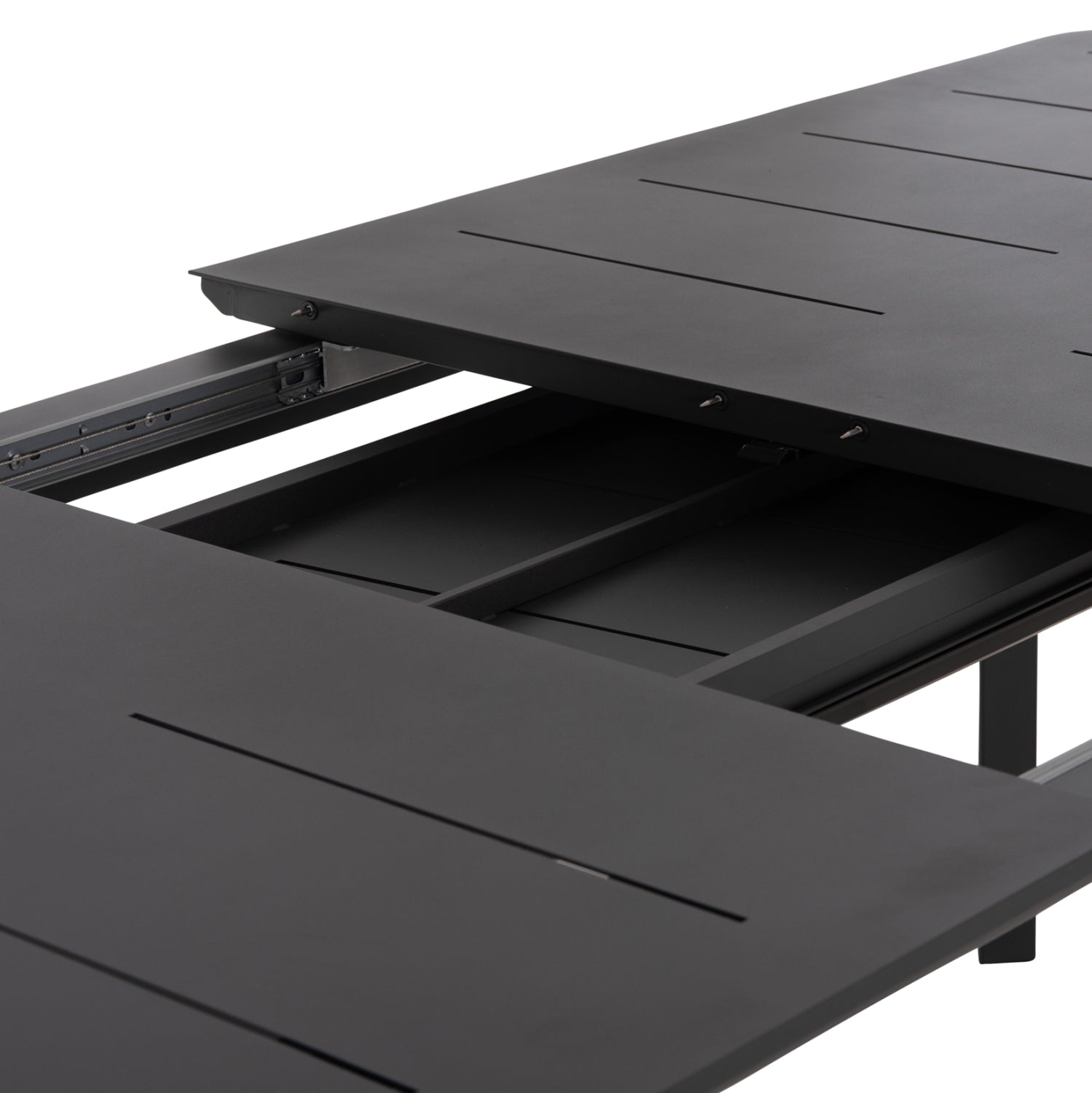 Разтегляема трапезарна маса Sympo сив алуминий 220-300x100x75всм.