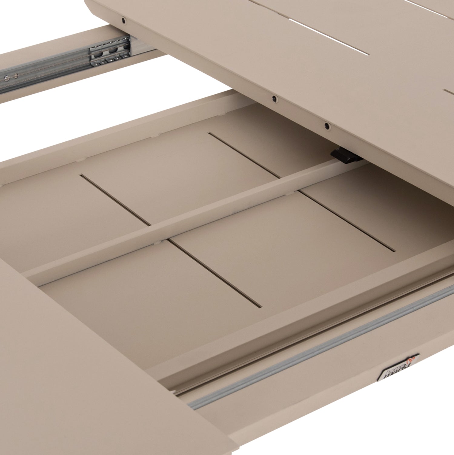 Разтегляема трапезарна маса Sympo бежова алуминиева 220-300x100x75всм.