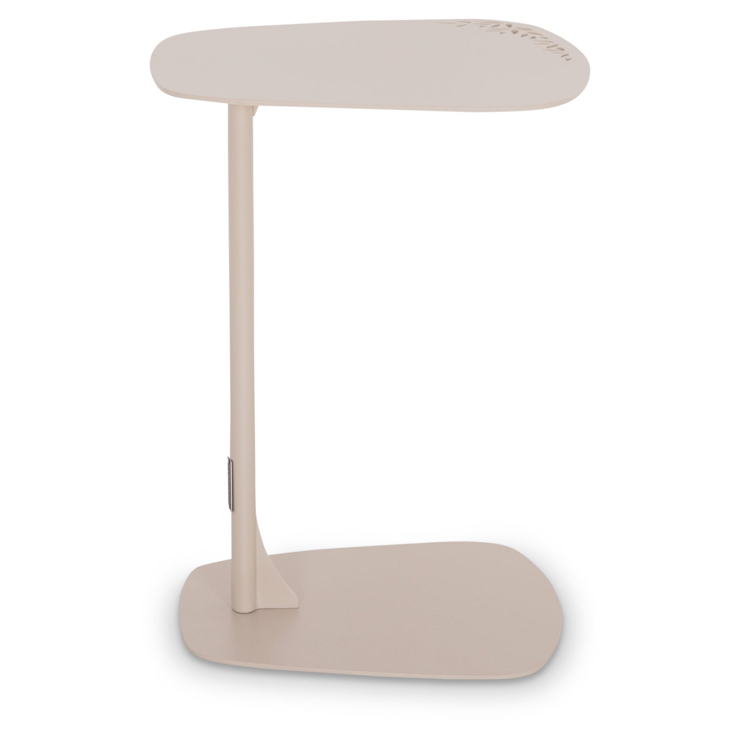 Странична маса SOFFBORD от софборд от алуминий в цвят слонова кост 40x39x53см