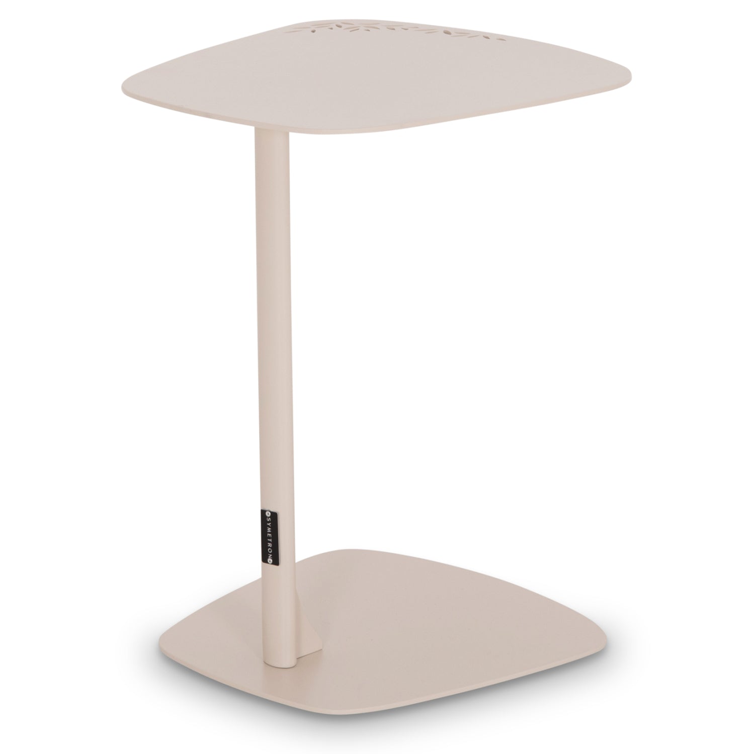 Странична маса SOFFBORD от софборд от алуминий в цвят слонова кост 40x39x53см
