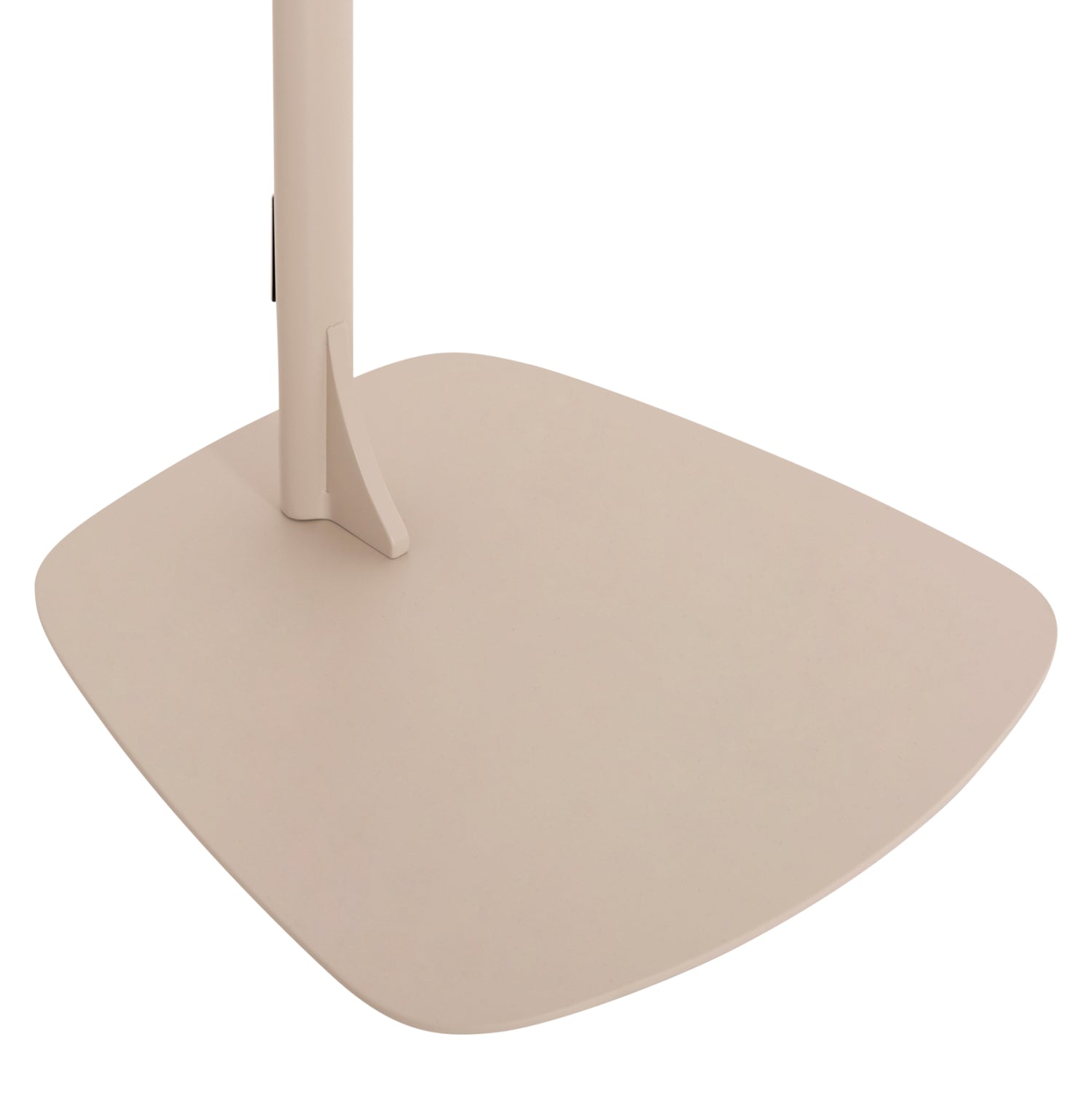 Странична маса SOFFBORD от софборд от алуминий в цвят слонова кост 40x39x53см
