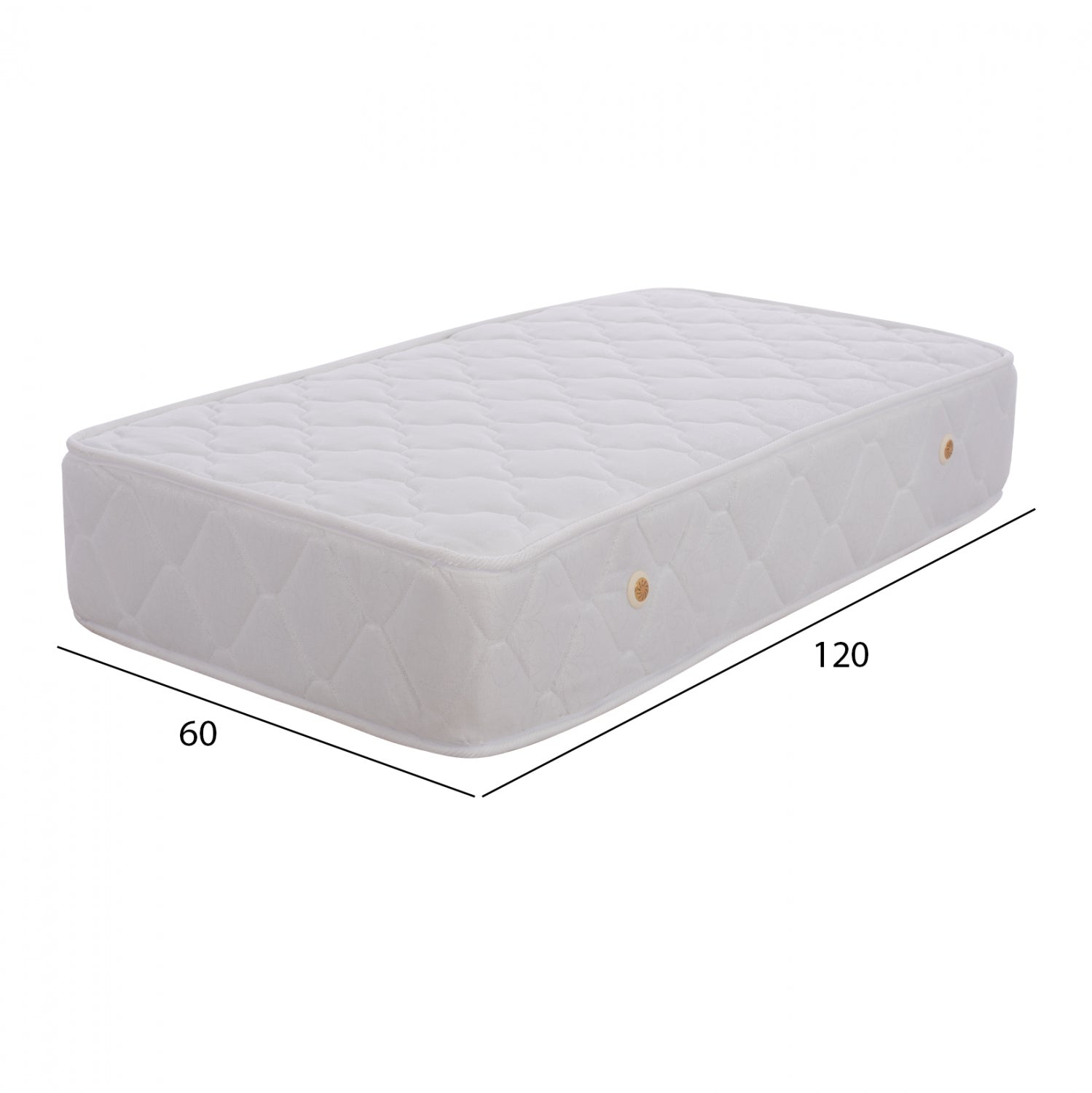 Матрак с пружини  BABYCLOUD bonell 60x120, бял