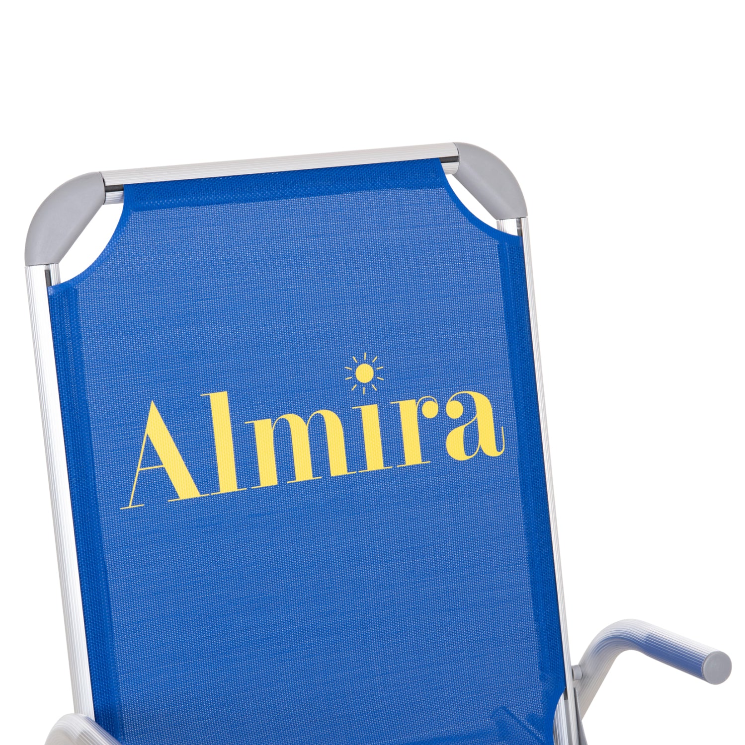Плажен стол  ALMIRA   алуминиеви  син текстил 53x68x80см