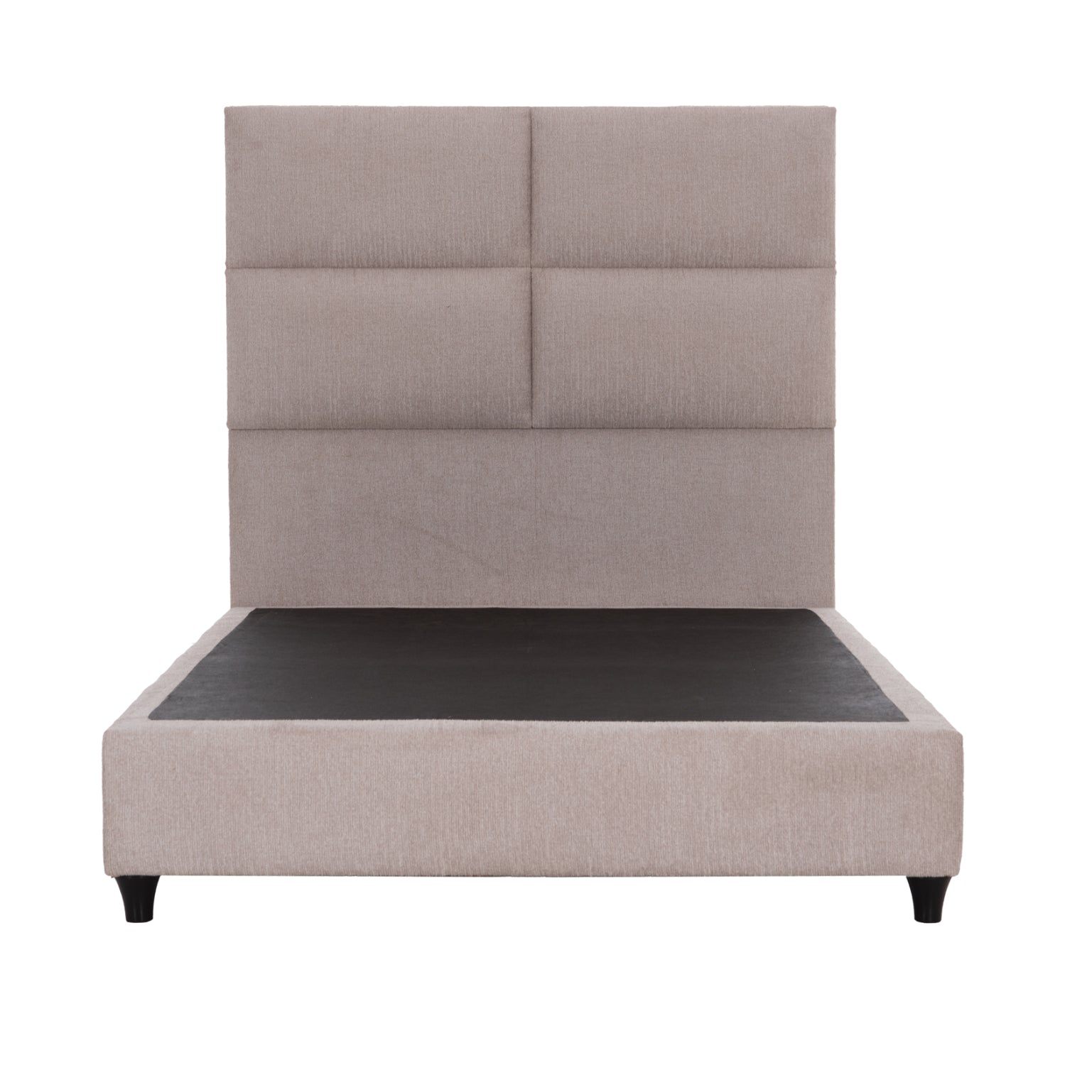 Двойно легло MILO в бежов плат за матрак 120x200 см.