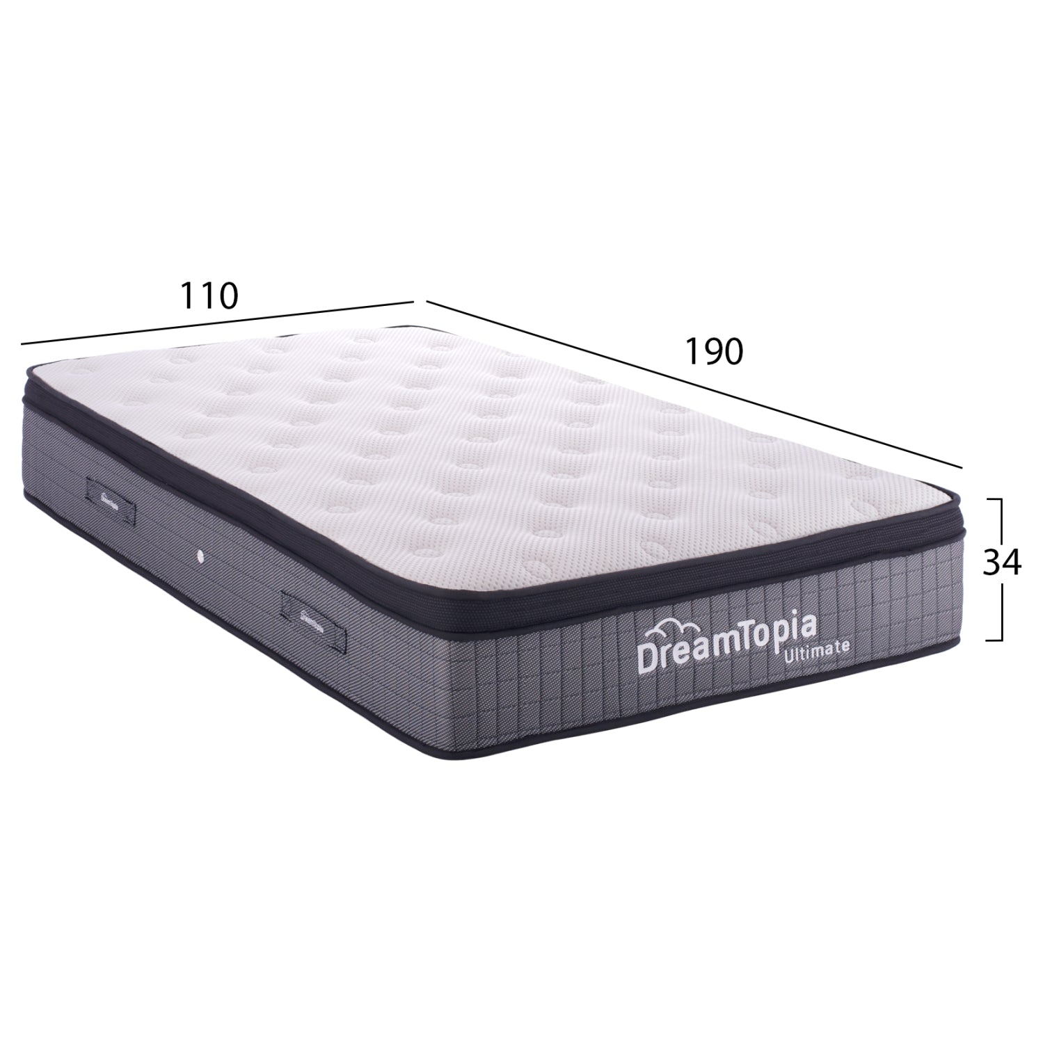 Матрак DREAMTOPIA серия ultimate pocket spring с топ матрак 110x190x34см.