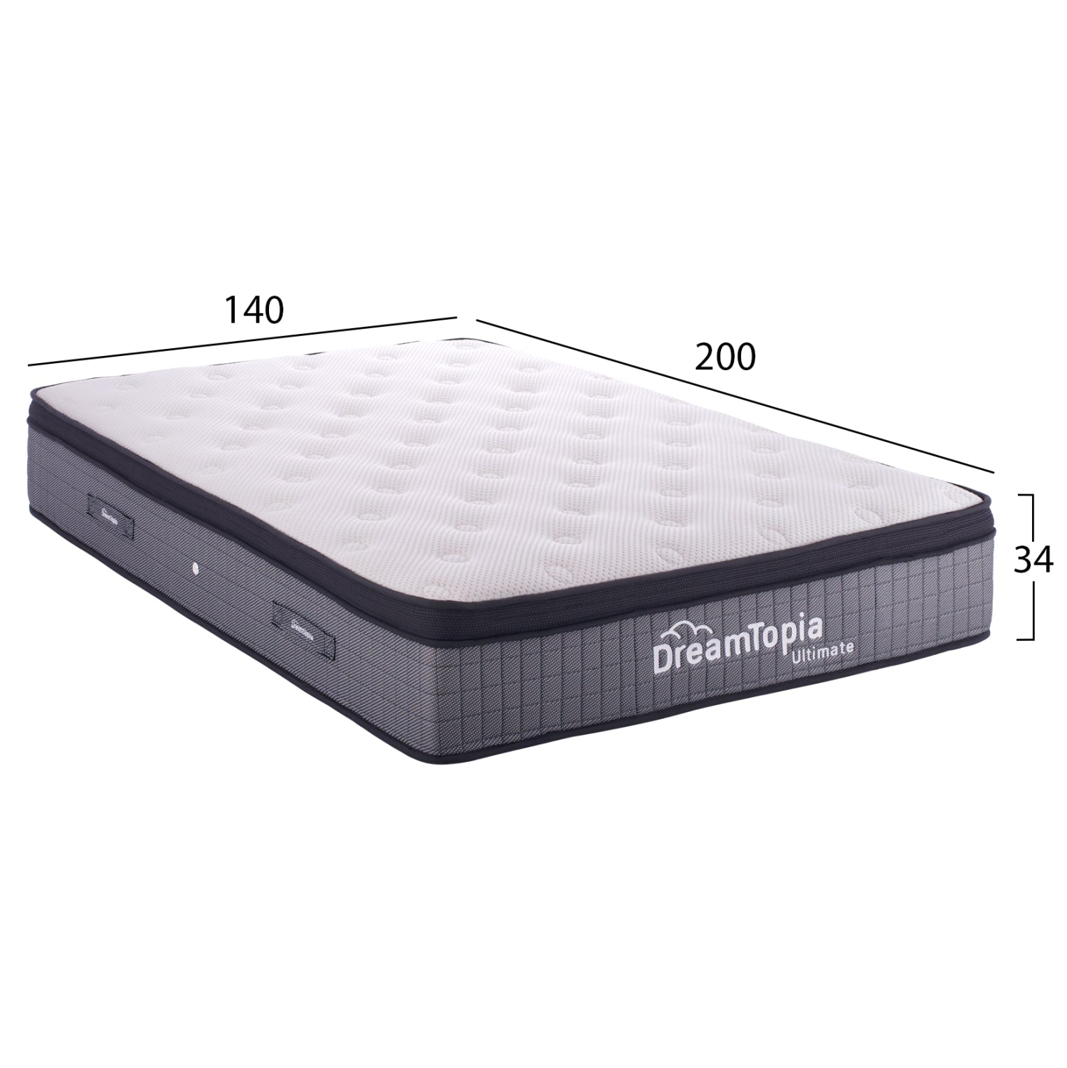 Матрак  серия ULTIMATE pocket spring с топ матрак 140x200x34см.
