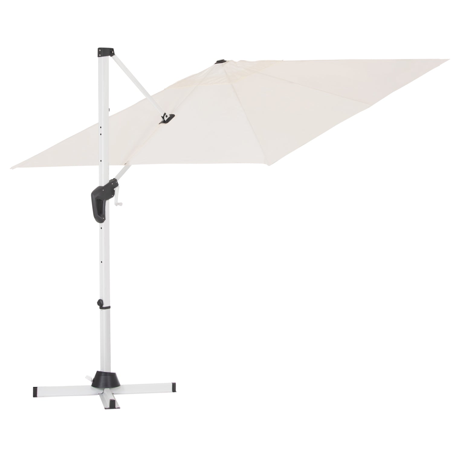 Чадър градински JAVANTE бял алуминиев2.7x2.7x2.7см.