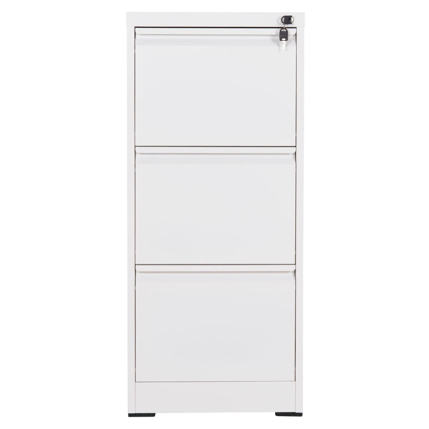 Офис шкаф за картотеки (3) sider бял метал 45.5x62x103.5всм.