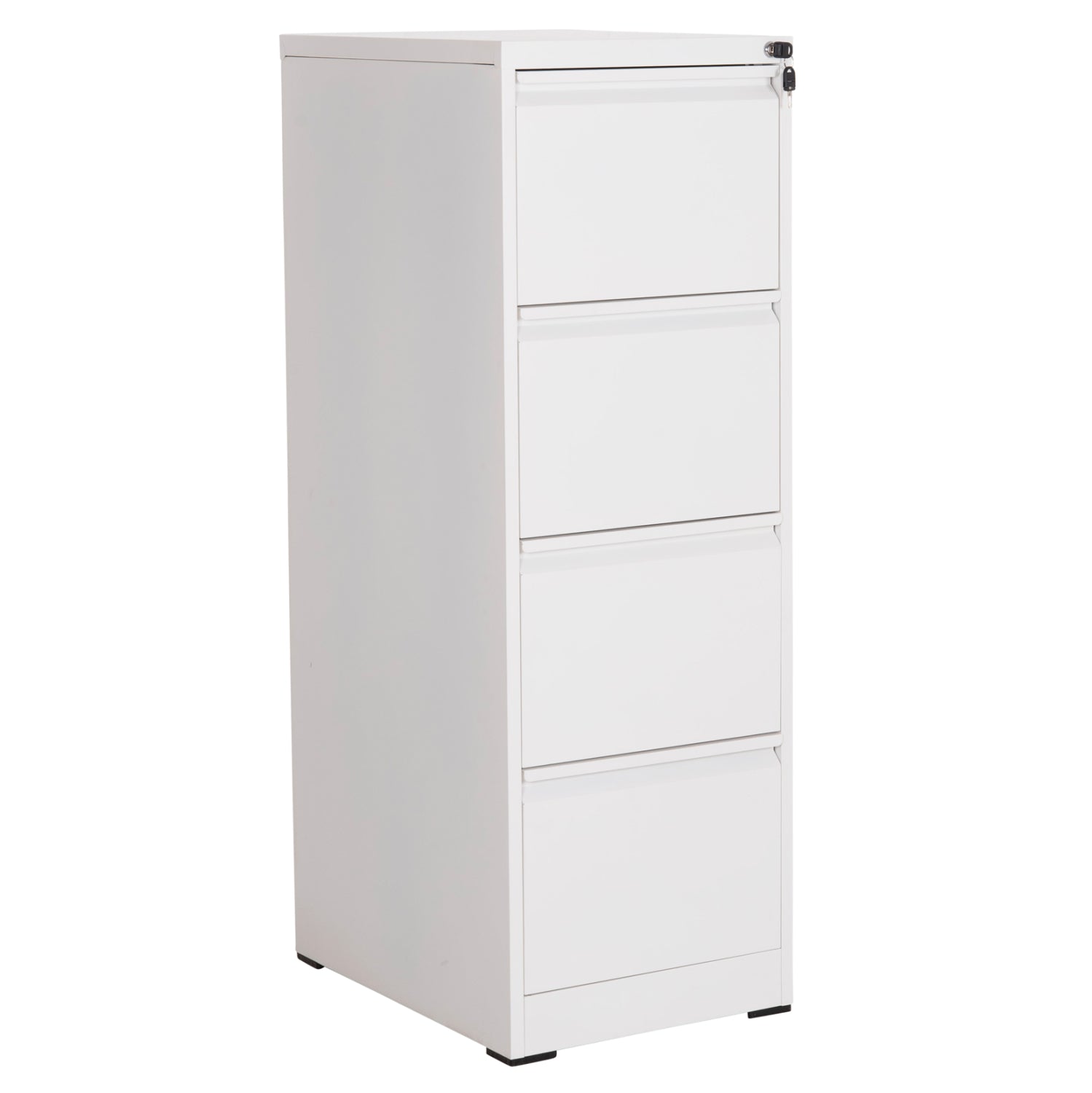 Офис шкаф за картотеки (4) sider бял метал 45.5x62x134всм.