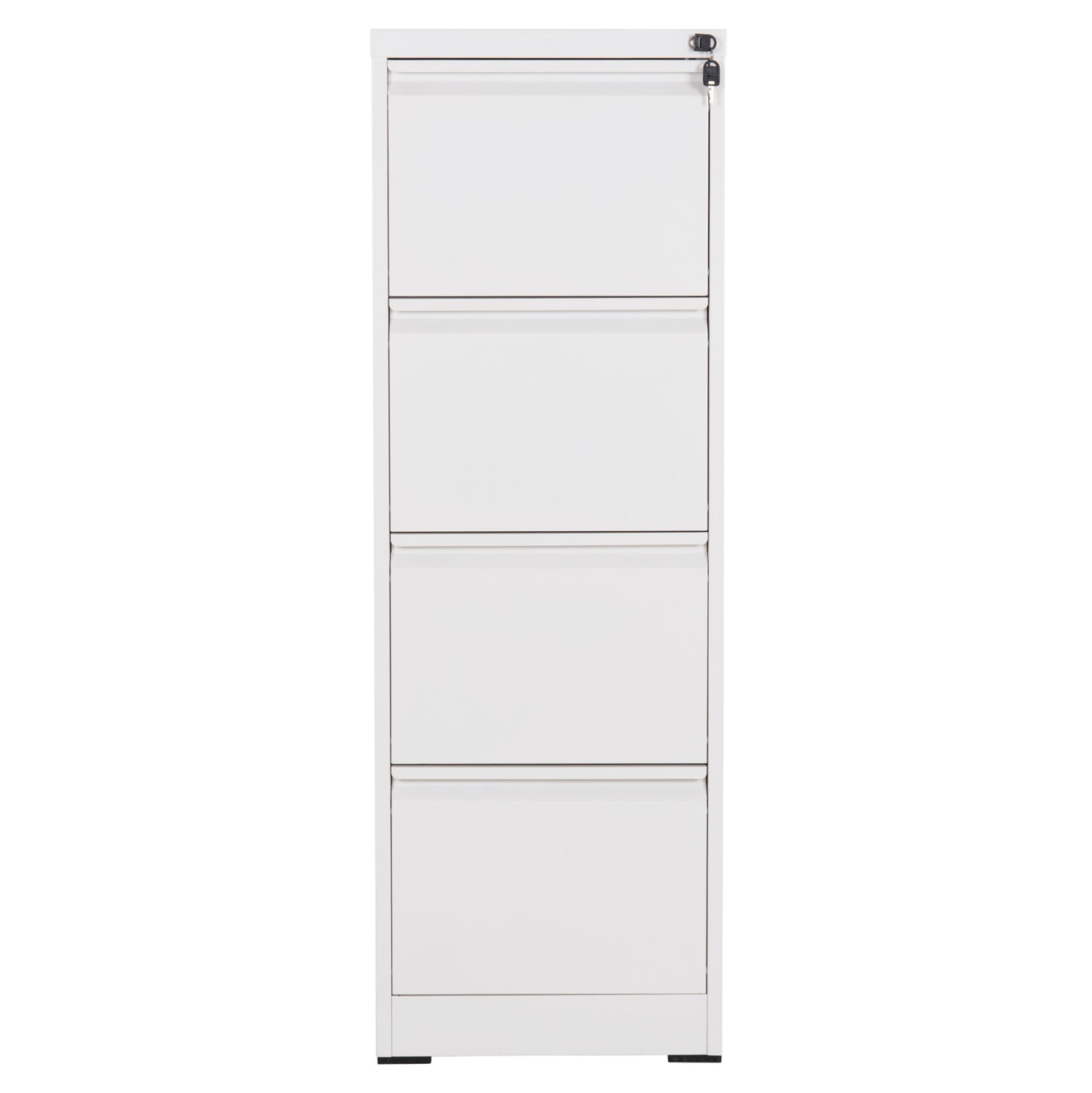 Офис шкаф за картотеки (4) sider бял метал 45.5x62x134всм.