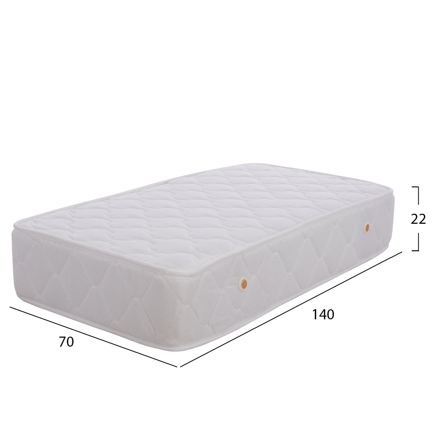 Матрак с пружини BABYCLOUD  bonell 70x140, бял